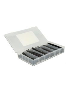 Delock Schrumpfschlauch 100-teilig Sortimentsbox, schwarz