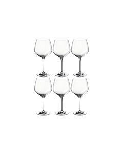 Montana Rotweinglas Vivid 620 ml, 6 Stück, Transparent
