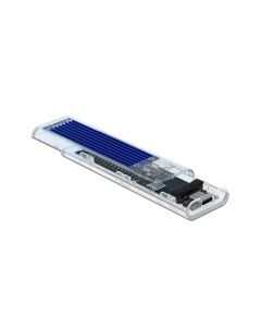 Delock Externes Gehäuse USB3.1 Typ-C – NVME SSD M.2, Transparent