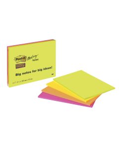 Post-it Notizzettel Post-it Super Sticky 14,9 x 20 cm Farbig