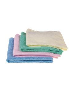 Edi Baur Mikrofaser-Reinigungstuch 4 Stück, Blau/Pink/Grün/Gelb
