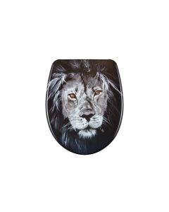 diaqua® Toilettensitz Nice Lion Absenkautomatik, Schwarz