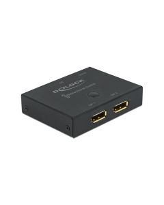 Delock Switchbox 2 Port Displayport 8K/30 Hz Bidirektional