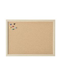 Magnetoplan Pinnwand mit Holzrahmen 40 cm x 30 cm, Braun