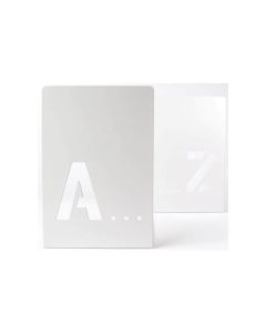 Trendform Buchstützen-Set A-Z 2er Set, Weiss