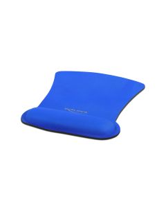 Delock Ergonomische Mausmatte mit Handballenauflage, blau Blau