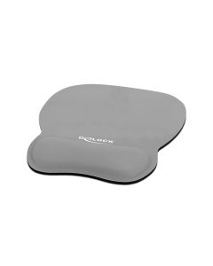 Delock Ergonomische Mausmatte mit Handballenauflage Grau