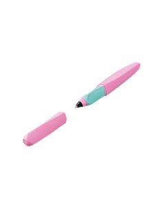 Pelikan Tintenroller Twist Sweet Lilac Medium (M), Mint/Rosa