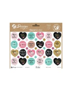 Z-Design Motivsticker A5 Deko Auspacken + Freuen, Bunt, 78 Aufkleber