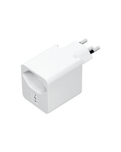 STEFFEN Klappstecker 1xT13, mit USB C 5 V/3.0 A PD Weiss