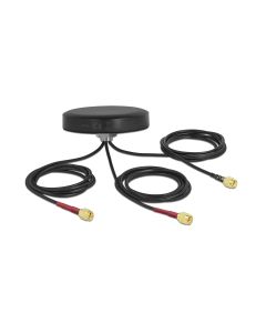 Delock LTE/WLAN/GPS-Antenne LTE MIMO Dualband SMA 2 dBi Rundstrahl