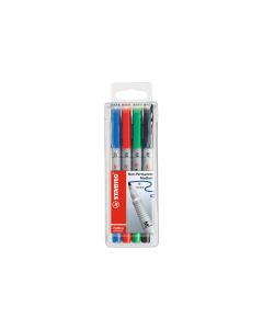 STABILO Folienstift OHPen universal M 4 Stück, Mehrfarbig