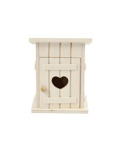 Creativ Company Mini-Möbel Toilettenhaus 8 x 6.5 cm 1 Stück
