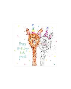 Cart Geburtstagskarte Happy Birthday best friend