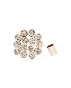Creativ Company Stempel Holz 15 Stück