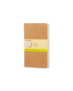 Moleskine Notizbuch A5 Blanko, Hellbraun, 3-teilig