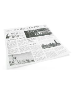 Sier Sandwich-Beutel News Paper 30 cm x 30 cm, 300 Stück