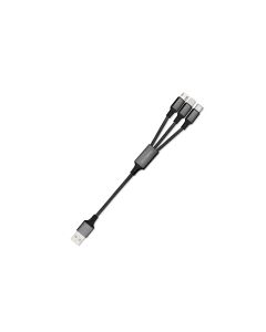 4smarts USB-Ladekabel 2.4A USB A - Lightning/Micro-USB B/USB C 0.2 m