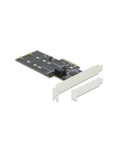 Delock SATA-Controller PCI-Ex4 - 3xSATA3, 2xM.2 Key-B