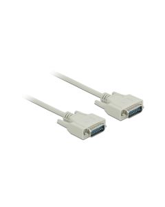 Delock Anschlusskabel Sub-D15 Stecker zu Stecker 10 m