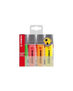 STABILO Textmarker Boss Original 4 Stück, 4 Farben