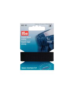 Prym Elastikband 18 mm, Schwarz