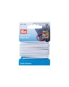 Prym Elastikband Kordel 2.5 mm, Weiss
