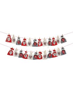 G. Wurm Adventskalender Säckchen aus Textil