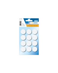 Herma Stickers Filzgleiter Ø 22 mm, Weiss, 12 Stück