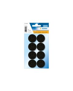 Herma Stickers Filzgleiter Ø 28 mm, Schwarz, 8 Stück