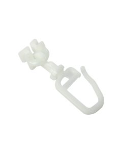 Gardinia Ösengleiter Weiss, 20 Stück, drehbar