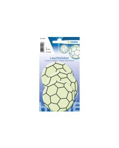 Herma Stickers Motivsticker Fussball Maxi, Nachtleuchtend