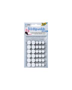Folia Klettpunkte Selbstklebend, Ø 10 und 15 mm Weiss