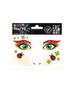 Herma Stickers Face Art Marienkäfer, 1 Stück