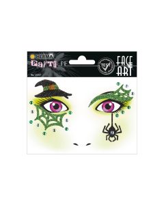 Herma Stickers Tattoos Face Art Hexe, 1 Stück