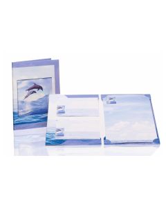 Rössler Briefpapierset Flipper, 10 Blätter, 10 Briefumschläge
