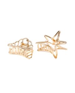 Creativ Company Haarklemme 6 cm, 2 Stück, Gold