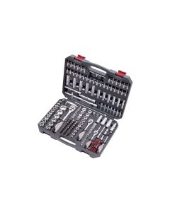 Kraftwerk Steckschlüssel-Set Basic 1/4+3/8+1/2 200-teilig