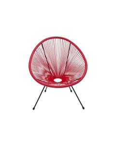 Kare Stuhl Acapulco Rot