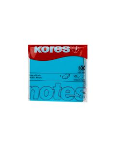 Kores Notizzettel 7.5 x 7.5 cm, Neonblau