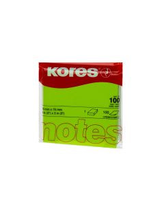 Kores Notizzettel 7.5 x 7.5 cm, Neongrün