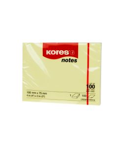 Kores Notizzettel 10075, 10 x 7.5 cm, 12 Blöcke, Gelb