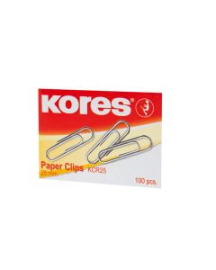 Kores Büroklammer KCR 25 mm, 100 Stück