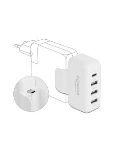 Delock USB-Wandladegerät Apple Adapter 4x USB, PD & QC 3.0
