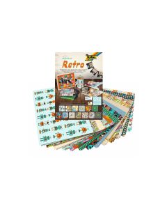 Folia Motivblock Retro Mehrfarbig