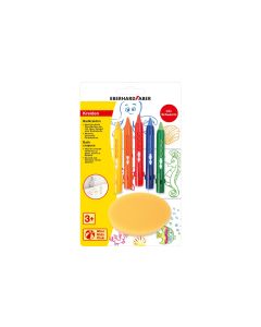Eberhard Faber Pastellkreide Bad inkl. Schwamm, 5 Stück