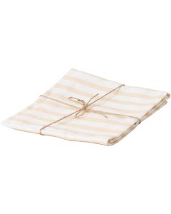 Esmée Geschirrtuch 50 x 70 cm, gestreift, Beige/Weiss