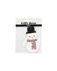 Creativ Company Geschenkanhänger Schneemann 11.8 x 8.5 cm, 10 Stück