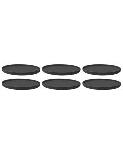 Villeroy & Boch Speiseteller Iconic 6 Stück, Schwarz