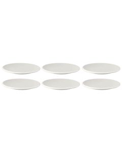 Villeroy & Boch Frühstücks- & Dessertteller NewMoon Weiss, 6 Stück